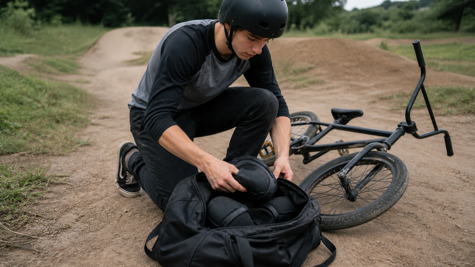 Détail pratique lié à Choisir des protections adaptées à la pratique du BMX