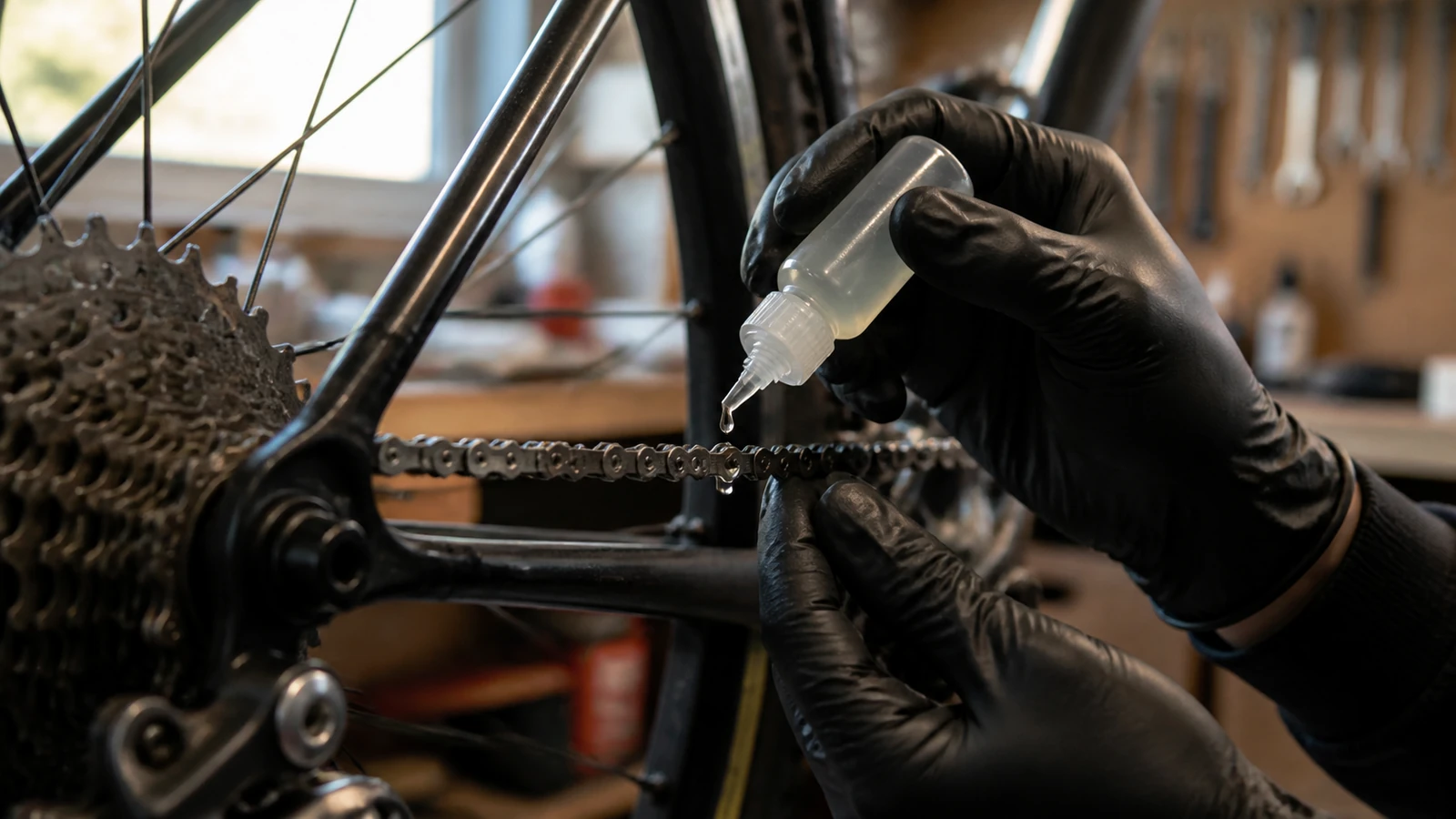 Entretien précis de la chaîne d’un vélo